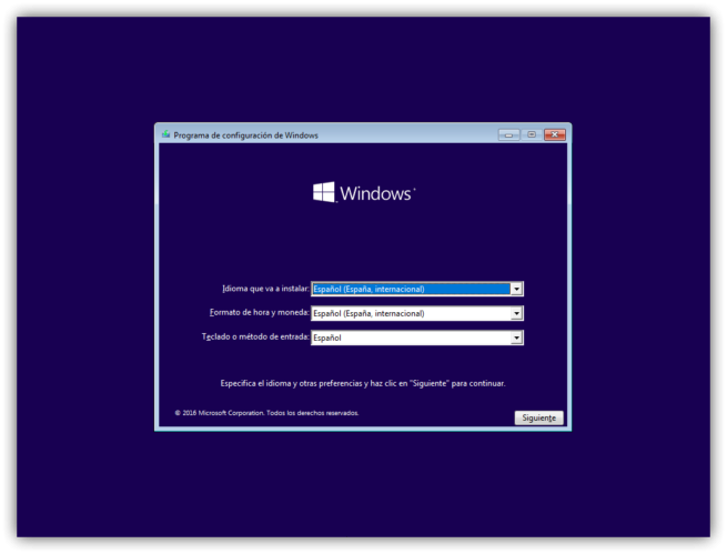 1 instalar windows 10 desde cer0