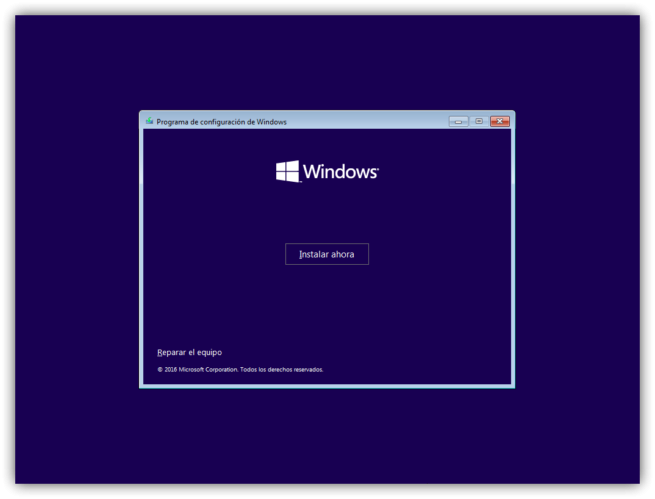 2 instalar windows 10 desde cer0
