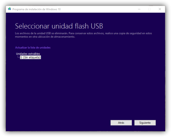 Crear-memoria-USB-de-instalación-de-Windows-10 - instalar windows 10 desde cero