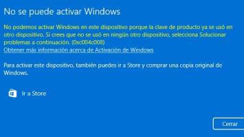 activar windows error 0xc004c008
