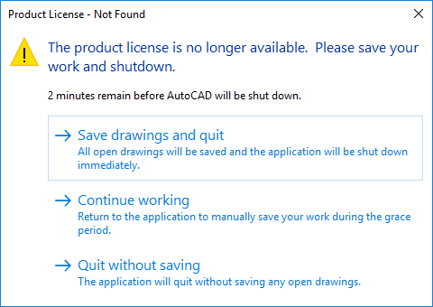 Autodesk License Not Found