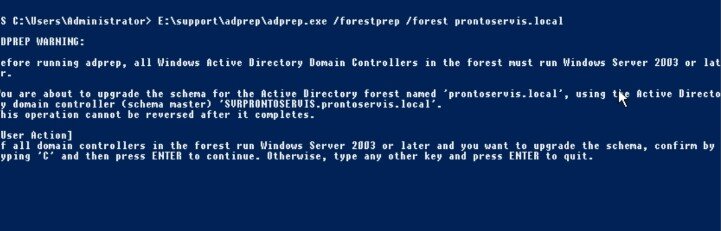 Error ADPREP /FORESTPREP al actualizar Server 2012 a 2019 - Zentinels.NET