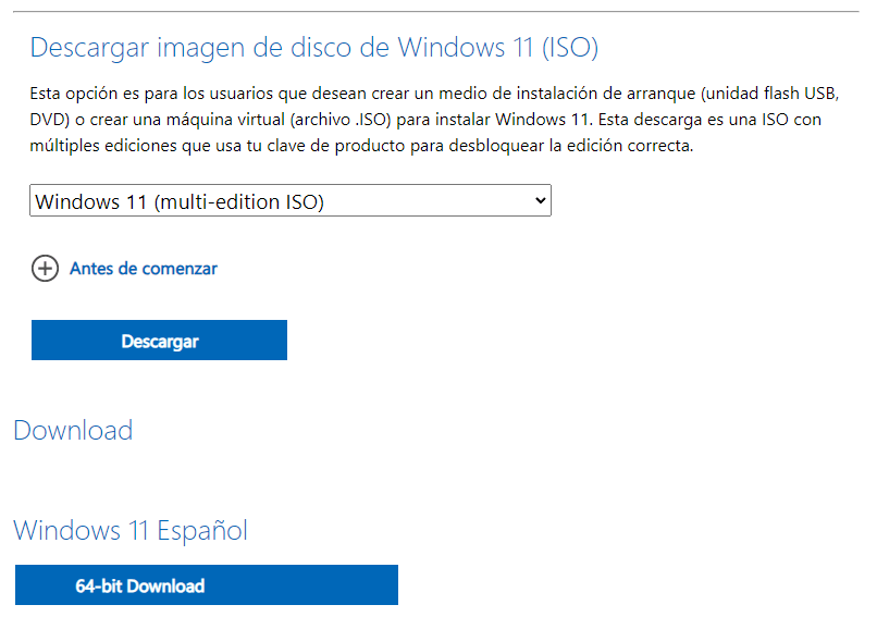 Windows incompatible sin usb