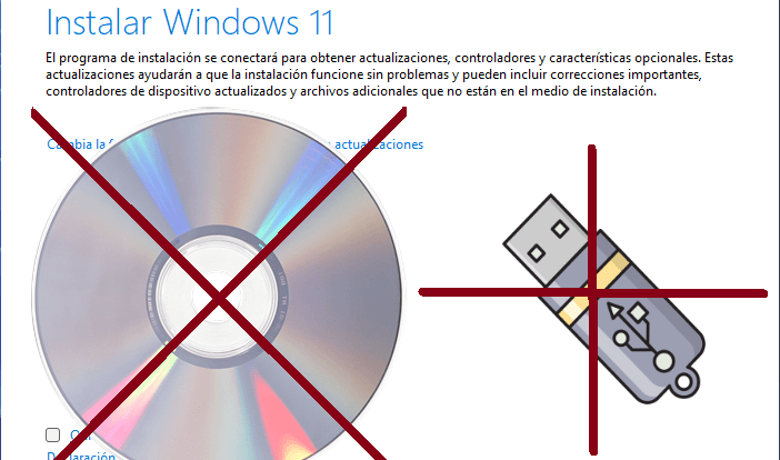 Windows sin USB ni disco pc no compatible