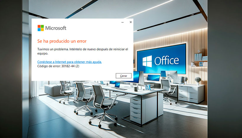 Solución al error 30182-44 al instalar Office - Zentinels.NET