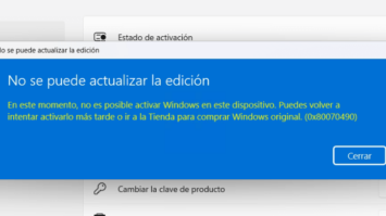 error 0xx80070490 activar windows