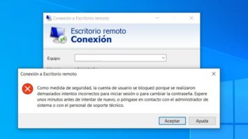 usuario bloqueado escritorio remoto