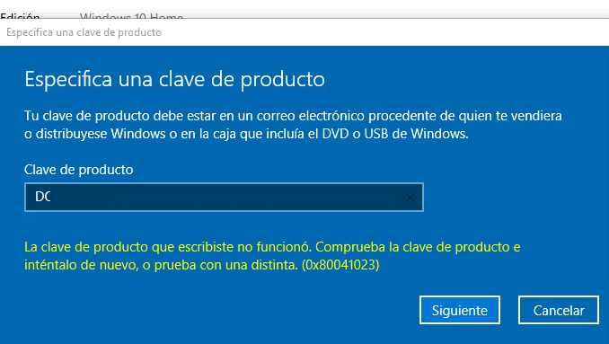 error 0x80041023 activar windows