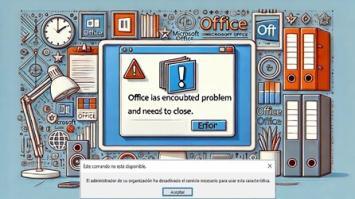 El administrador de su organización ha desactivado el servicio necesario para usar esta característica