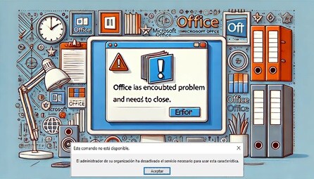 El administrador de su organización ha desactivado el servicio necesario para usar esta característica