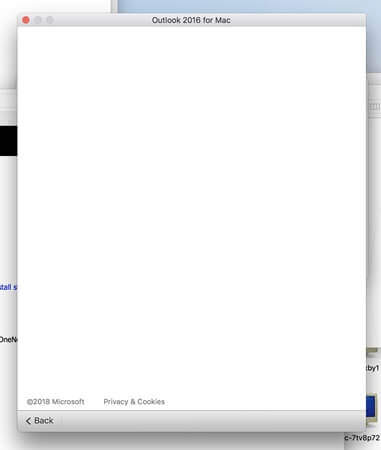 La razón del error de pantalla blanca al activar Office en Mac