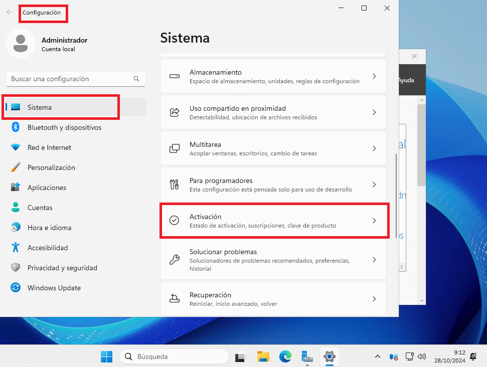 activar windows server 2025 standard