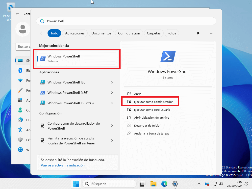 convertir windows server 2025 evaluacion a completo