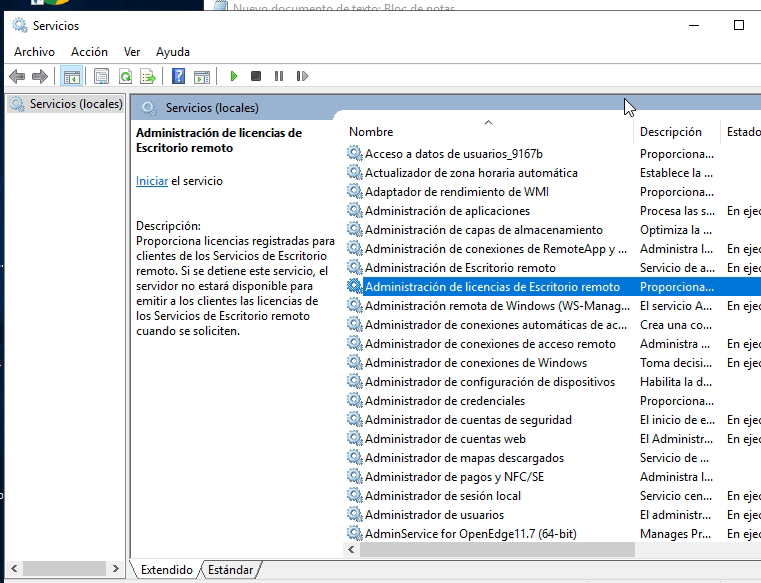eliminar rds cal temporal
