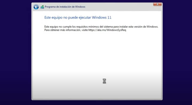 Solución rápida a este equipo no puede ejecutar Windows 11