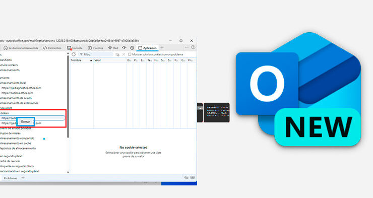 reparar outlook new