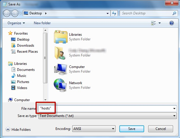 Restablecer Host Windows 8.1