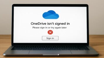 Solución al error 0x8004de8a en Onedrive