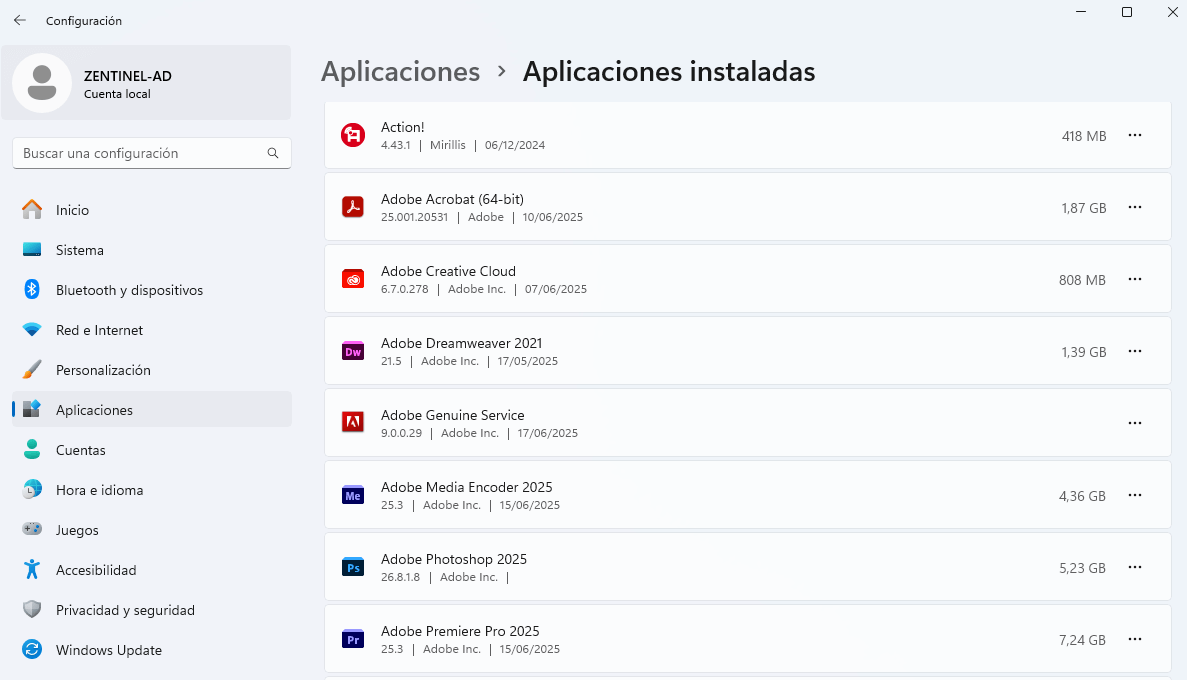 eliminar aplicaciones windows 11