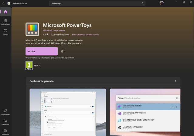 Instalar Microsoft PowerToys