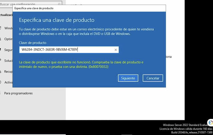 Convertir Windows Server evaluacion a una version completa
