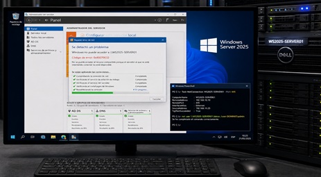 Error 0x80070032 en Windows Server 2025