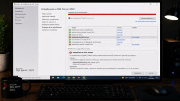 No se puede actualizar a SQL Server 2022 por una instancia inactiva