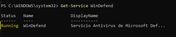 Comprobar si Defender funciona