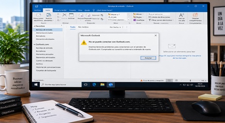 Outlook 2019 no puede conectar con Outlook.com