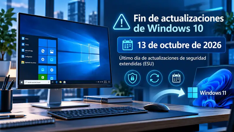 Fin de actualizaciones de Windows 10