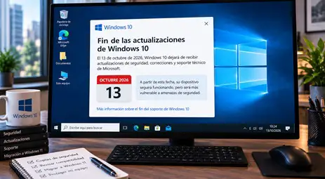Windows 10 se queda sin actualizaciones el 13 de octubre de 2026
